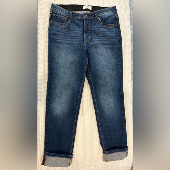 Curve Appeal Cropped Denim Jeans Size 8 - Picture 1 of 6